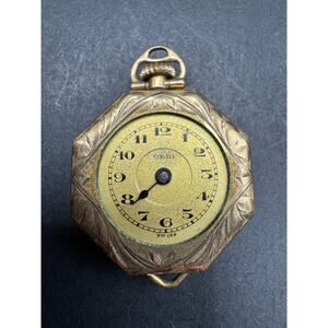 Vintage Reid Swiss Art Deco Swiss Watch Octagon Case Gold Filled 15 Jewels